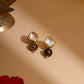 Ruby Raang Brown Tiger Eye Stone Kundan Studs | Swadesiicart
