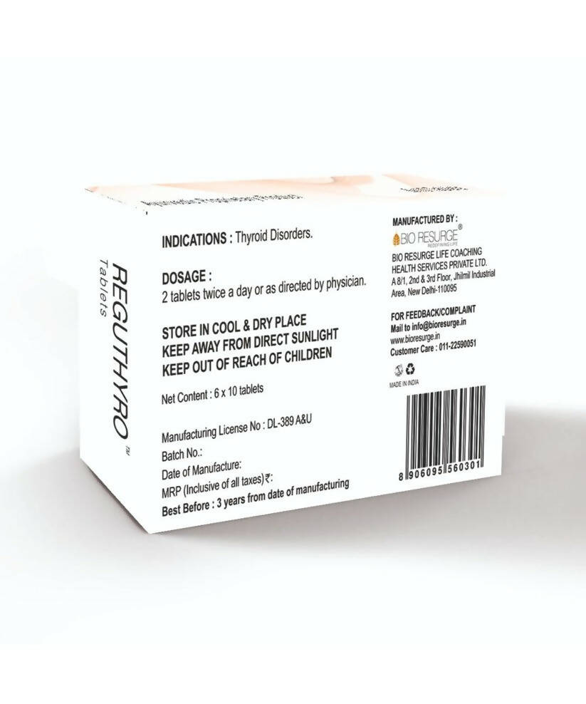 Bio Resurge Life Reguthyro Tablets - Swadesiicart