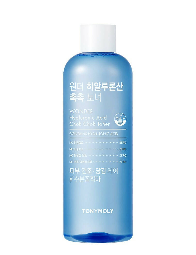 Tonymoly Wonder Hyaluronic Acid Chok Chok Toner - Korean Skincare | Swadesiicart