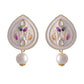 VOJ Women White Color stainless steel Jewellery Set - Swadesiicart