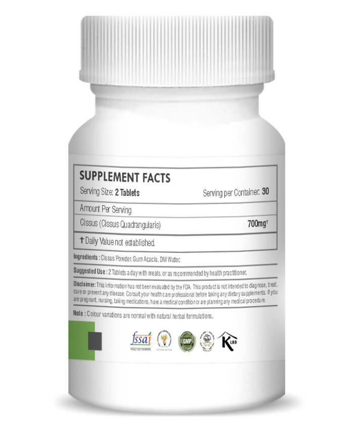 H&C Herbal Cissus / Hadjod Tablets - Swadesiicart