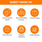 Nykaa Skin Secrets Indian Rituals Sandalwood + Orange Peel Sheet Mask For Glowing & Calm Skin - Swadesiicart