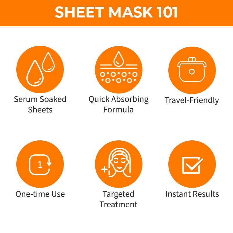 Nykaa Skin Secrets Indian Rituals Sandalwood + Orange Peel Sheet Mask For Glowing & Calm Skin - Swadesiicart