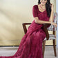 Burgundy Georgette Designer Printed Ready to Wear Saree - Samyana | Swadesiicart