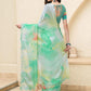 Mitera Tie and Dye Beads and Stones Poly Chiffon Ready to Wear Saree | Swadesiicart