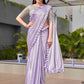 Tikhi Imli Lavender Embellished Saree | Swadesiicart