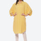 Biba Abstract Printed Batwing Sleeves Shirt Collar Kurta - Swadesiicart