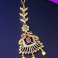 Yellow Chimes Women Gold -Toned Pink & White American Diamond Studded Handcrafted Maang Tikka | Swadesiicart
