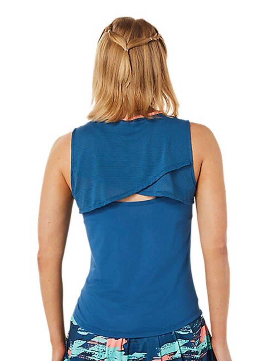 ASICS Match Actibreeze Printed Sleeveless Tank T-shirt | Swadesiicart