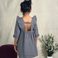 ArthLife Grey Cactus Embroidered Dress