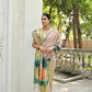 Vishnu Weaves Women's Mahendi Cotton Silk Saree with Blouse - Swadesiicart