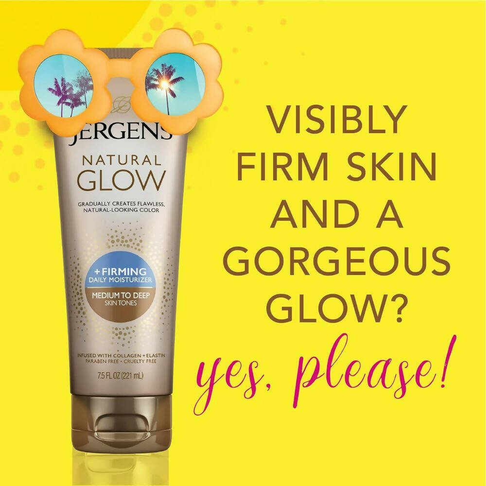 Jergens Natural Glow Daily Moisturizer Firming Medium to Tan Skin Tones | Swadesiicart