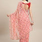 Tikhi Imli Pink Printed Saree | Swadesiicart