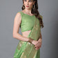Mitera Green Silk Blend Ethnic Motifs Woven Designed Banarasi Saree | Swadesiicart