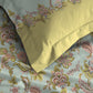 MYTRIDENT Blue White Floral Pure Cotton 144 TC Queen Bedsheet With 2 Pillow Covers - Swadesiicart