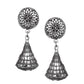 Cardinal Silver-Toned Oxidised Women Jewellery Set - Swadesiicart