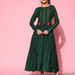 Ahalyaa Women's Traditional wear Ethnic Dress - Green | Swadesiicart
