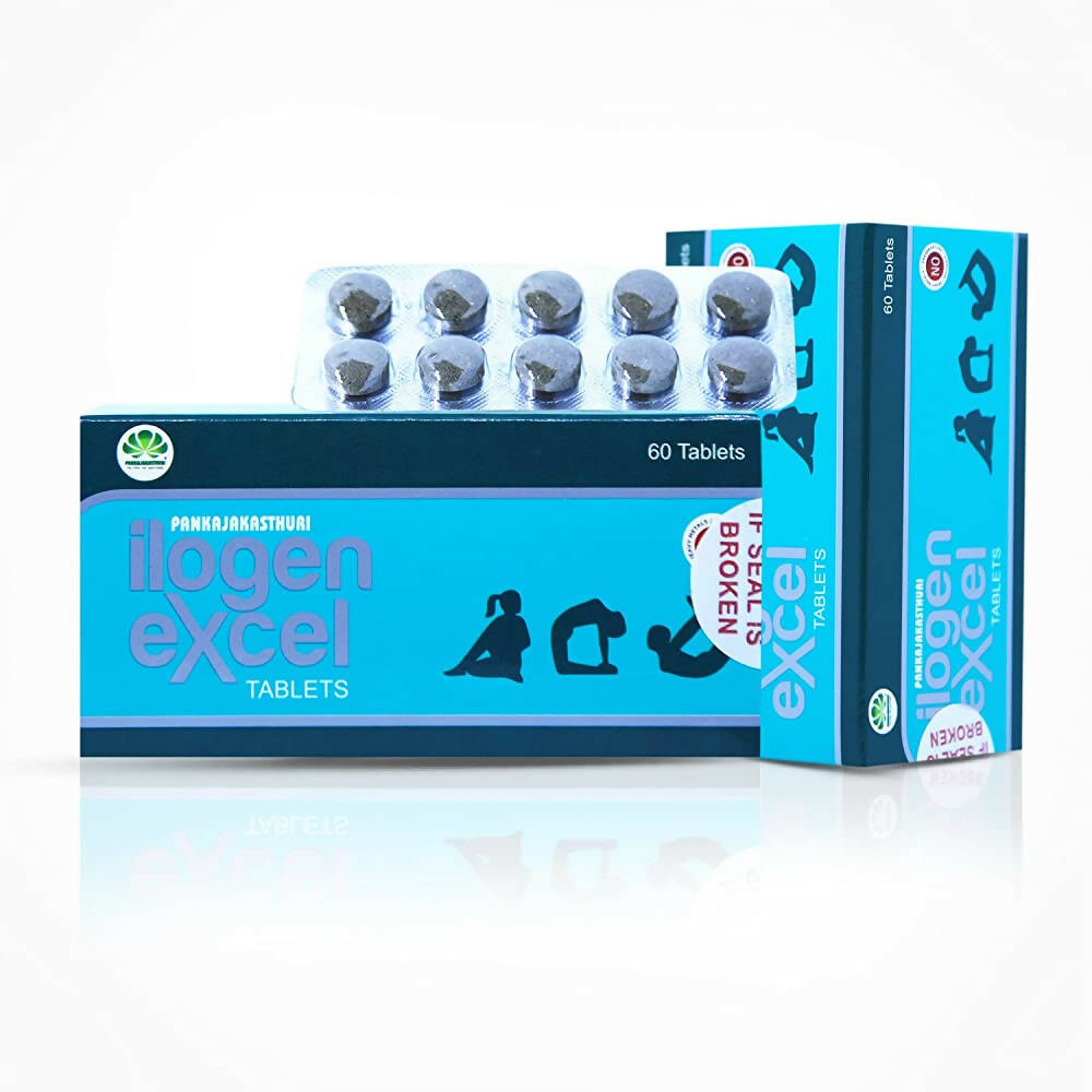 Pankajakasthuri Ilogen Excel Tablets | Swadesiicart