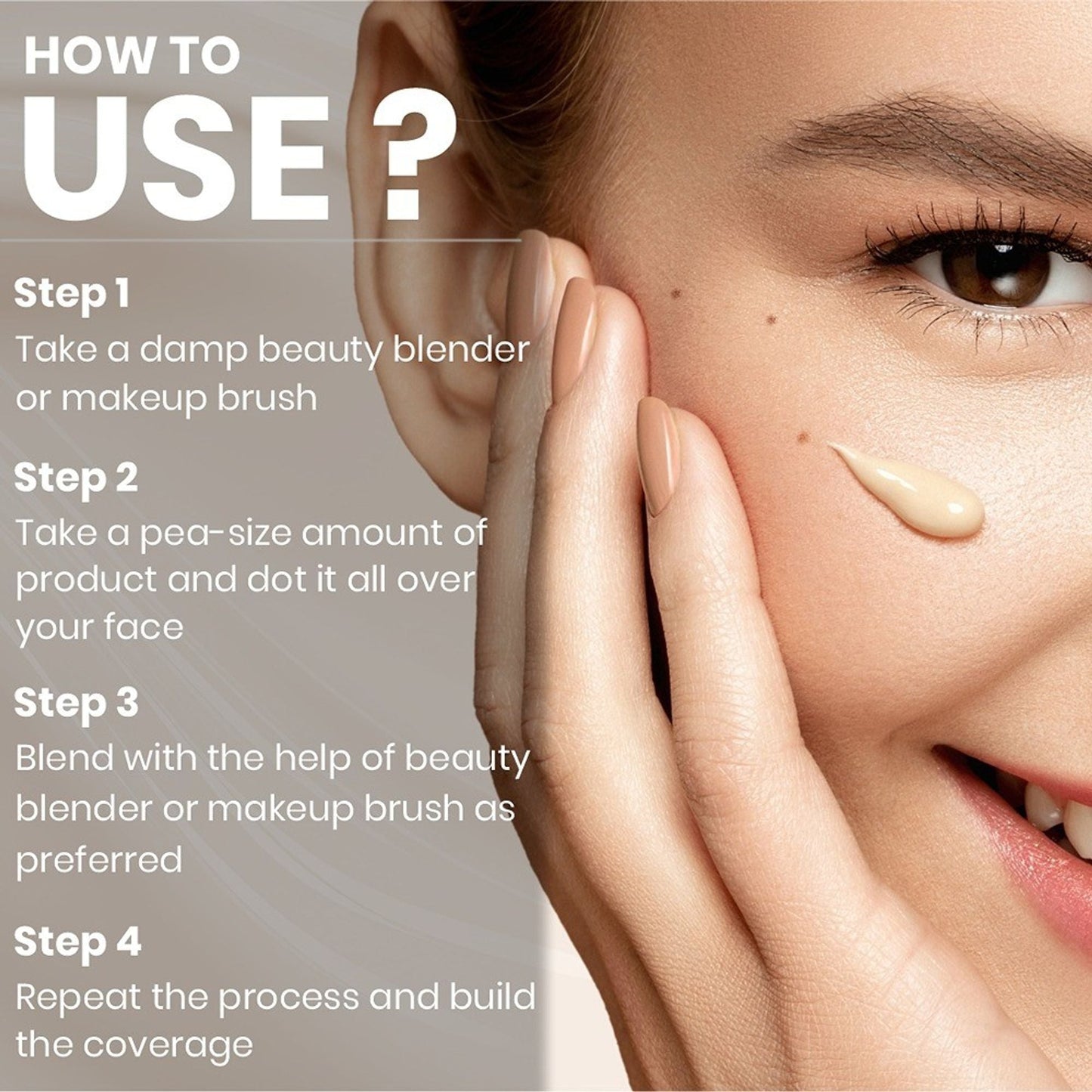 Matt Look Born Flawless Weightless Foundation - Born Beige - Swadesiicart