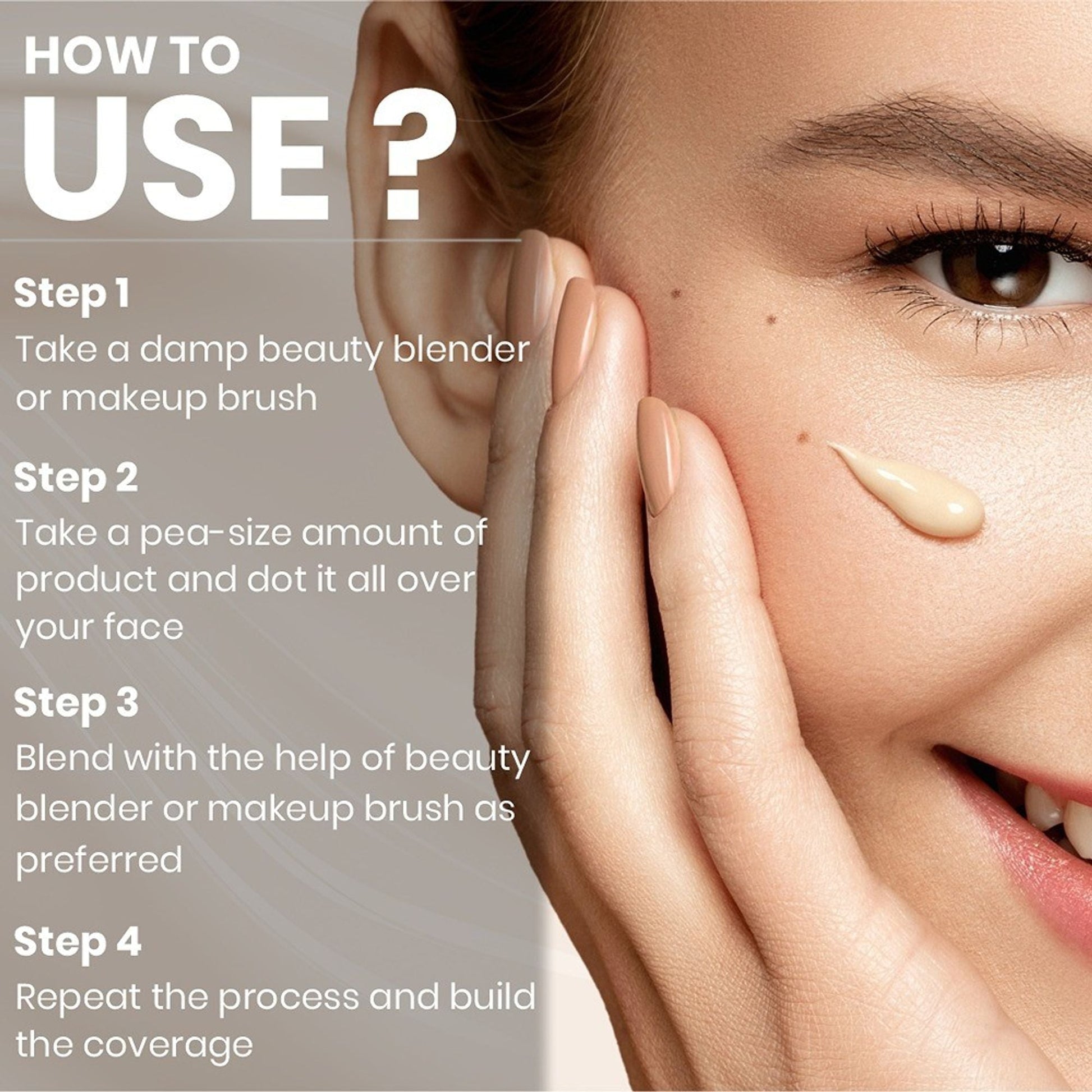 Matt Look Born Flawless Weightless Foundation - Born Beige - Swadesiicart