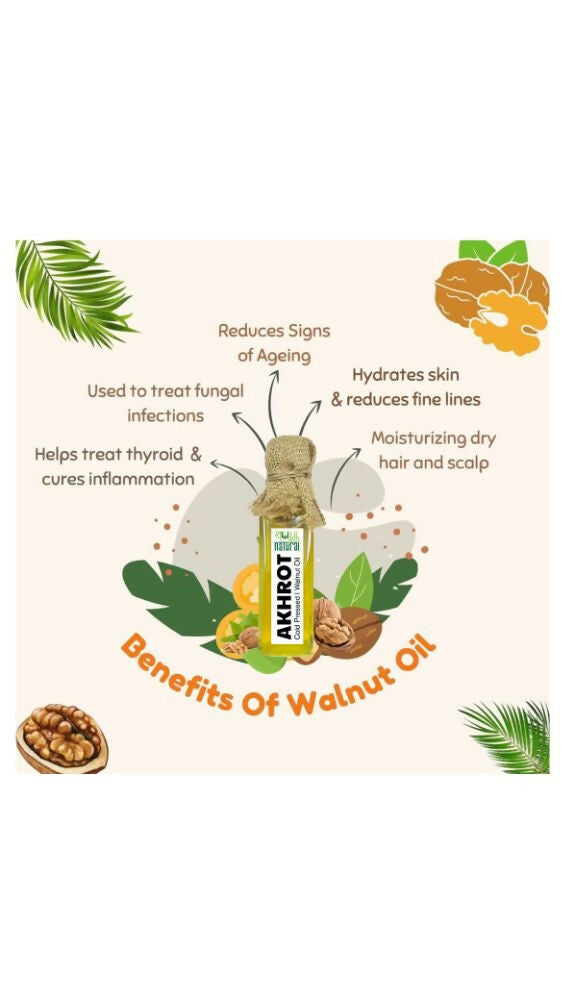 Shuddh Natural Pure Walnut Oil Cold Pressed - Swadesiicart