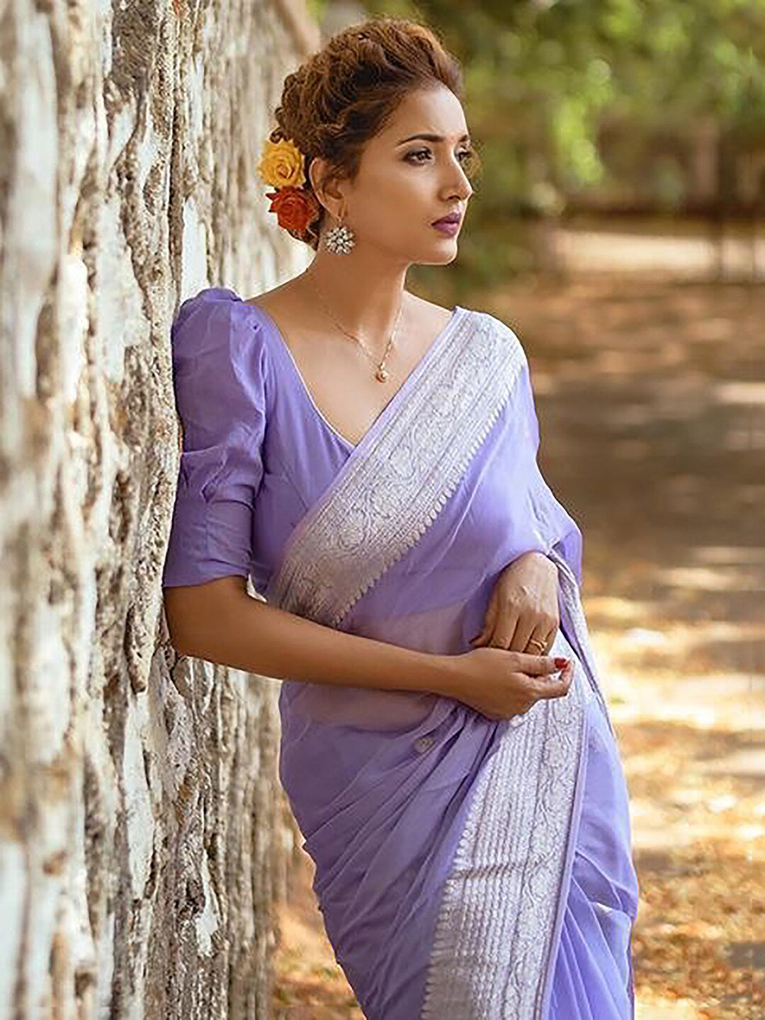 Kalini Ethnic Woven Design Zari Banarasi Saree | Swadesiicart