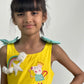 ArthLife Yellow Pepa Rainbow Partywear Dress