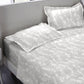 MYTRIDENT Nectarsoft Grey White Pure Cotton 400 TC King Bedsheet with 4 Pillow Covers - Swadesiicart
