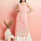 Aks Geometric Mirror Work Straight Kurta