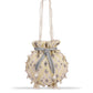 Masq Women Yellow & Grey Embellished Embroidered Potli Clutch