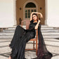 Tikhi Imli Sequinned Satin Heavy Work Saree | Swadesiicart