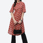 Biba Women Red Ethnic Motifs Printed Kurta - Swadesiicart
