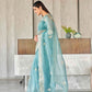 Tikhi Imli Floral Gotta Patti Organza Heavy Work Saree | Swadesiicart