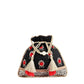 Masq Black & Red Embellished Embroidered Potli Clutch - Swadesiicart