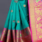 Kalini Ethnic Motifs Zari Jute Silk Banarasi Saree | Swadesiicart
