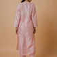 HOUSE OF KARI Floral Embroidered Silk Chikankari Kurta | Swadesiicart