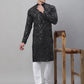 Sojanya Sequined Mandarin Collar Pure Cotton Kurta | Swadesiicart