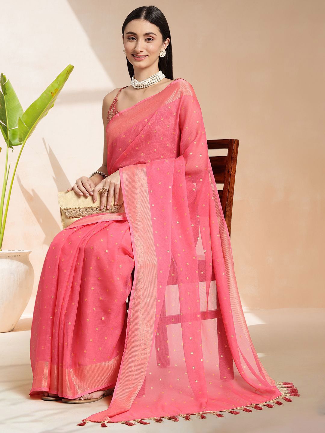 Mitera Floral Printed Ready to Wear Saree | Swadesiicart