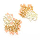 Mominos Fashion Johar Kamal Gold-Polished Kundan Peach Meenakari Earrings - Swadesiicart