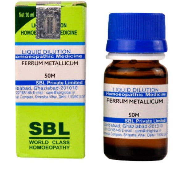 SBL Homeopathy Ferrum Metallicum Dilution - Swadesiicart