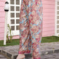 Red Rayon Floral Printed Top with Matching Bottom - Eesha - Swadesiicart