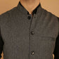 Even Apparels Nehru Jacket With Welt Pockets - Grey | Swadesiicart