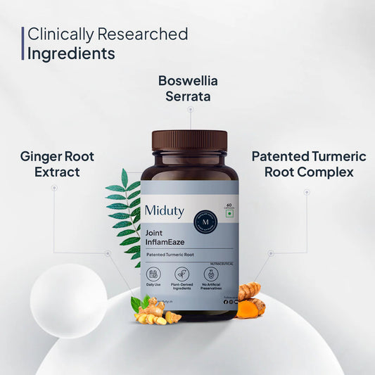 Miduty by Palak Notes Joint InflamEaze Capsules (Formerly Joint Pain Relief) | Swadesiicart