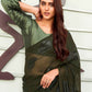 Tikhi Imli Green Floral Embellished Saree | Swadesiicart