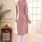 Anouk Floral Embroidered Round Neck Chikankari Straight Kurta | Swadesiicart
