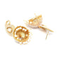 Anikas Creation Off-White & Gold-Polished Contemporary Jhumkas - Swadesiicart