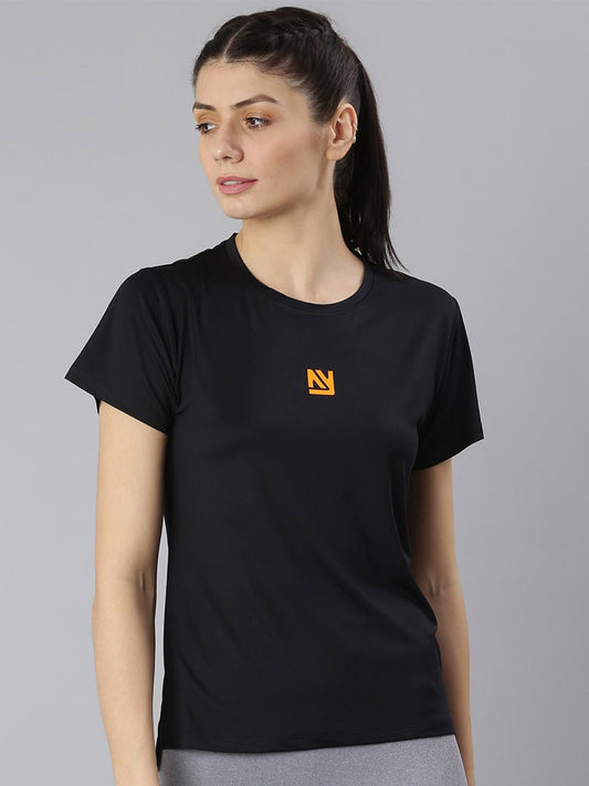 MKH Women Round Neck High Low Dri-FIT T-shirt - Swadesiicart