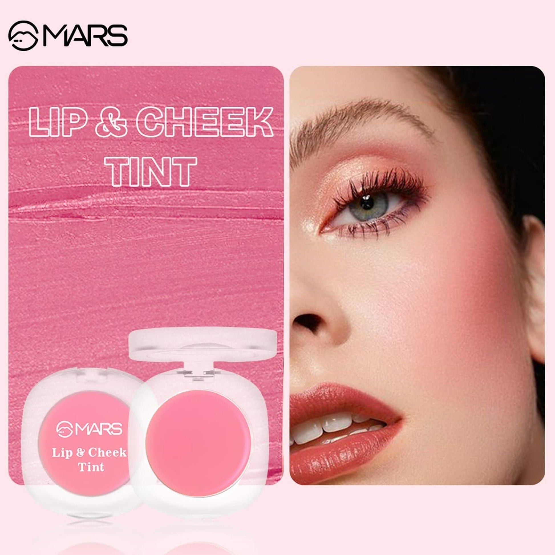 MARS Cosmetics Lip & Cheek Tint for Bold Pop Color - 03-Cinnamon Glow - Swadesiicart