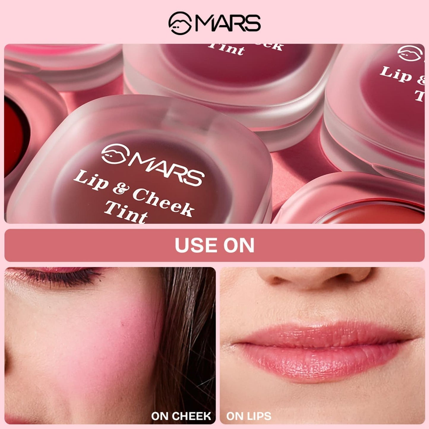 MARS Cosmetics Lip & Cheek Tint for Bold Pop Color - 06-Dark Fuschia - Swadesiicart