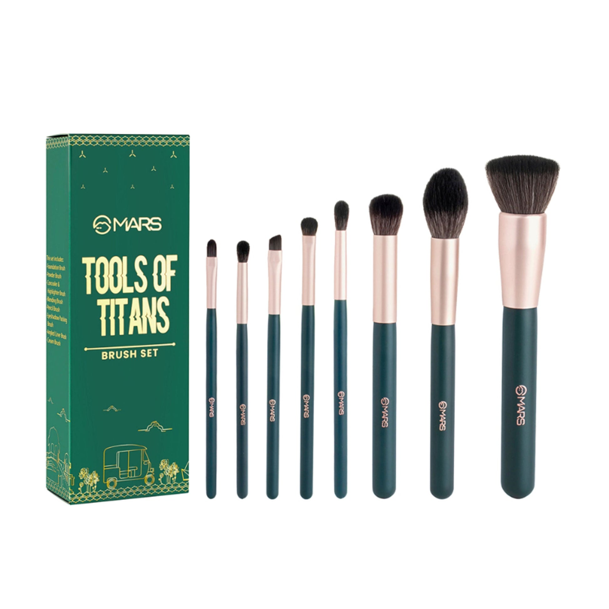 MARS Cosmetics Tools Of Titan Brush Set - Swadesiicart